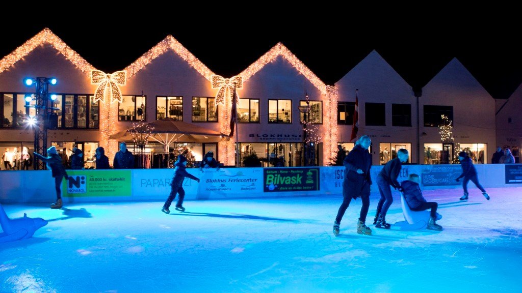 Skøjtebane i Blokhus