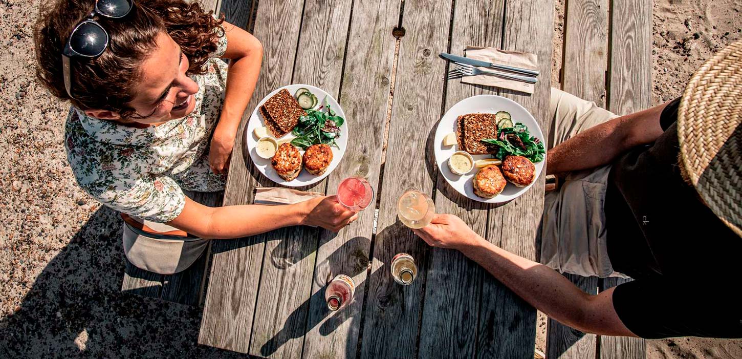 Thorupstrand frokost på stranden