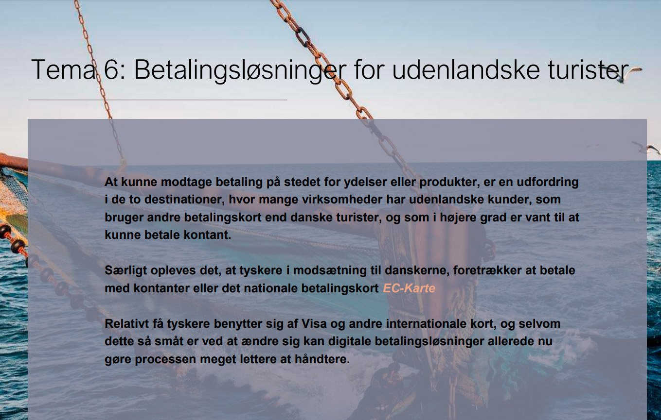 Betalingsløsninger for udenlandske turister
