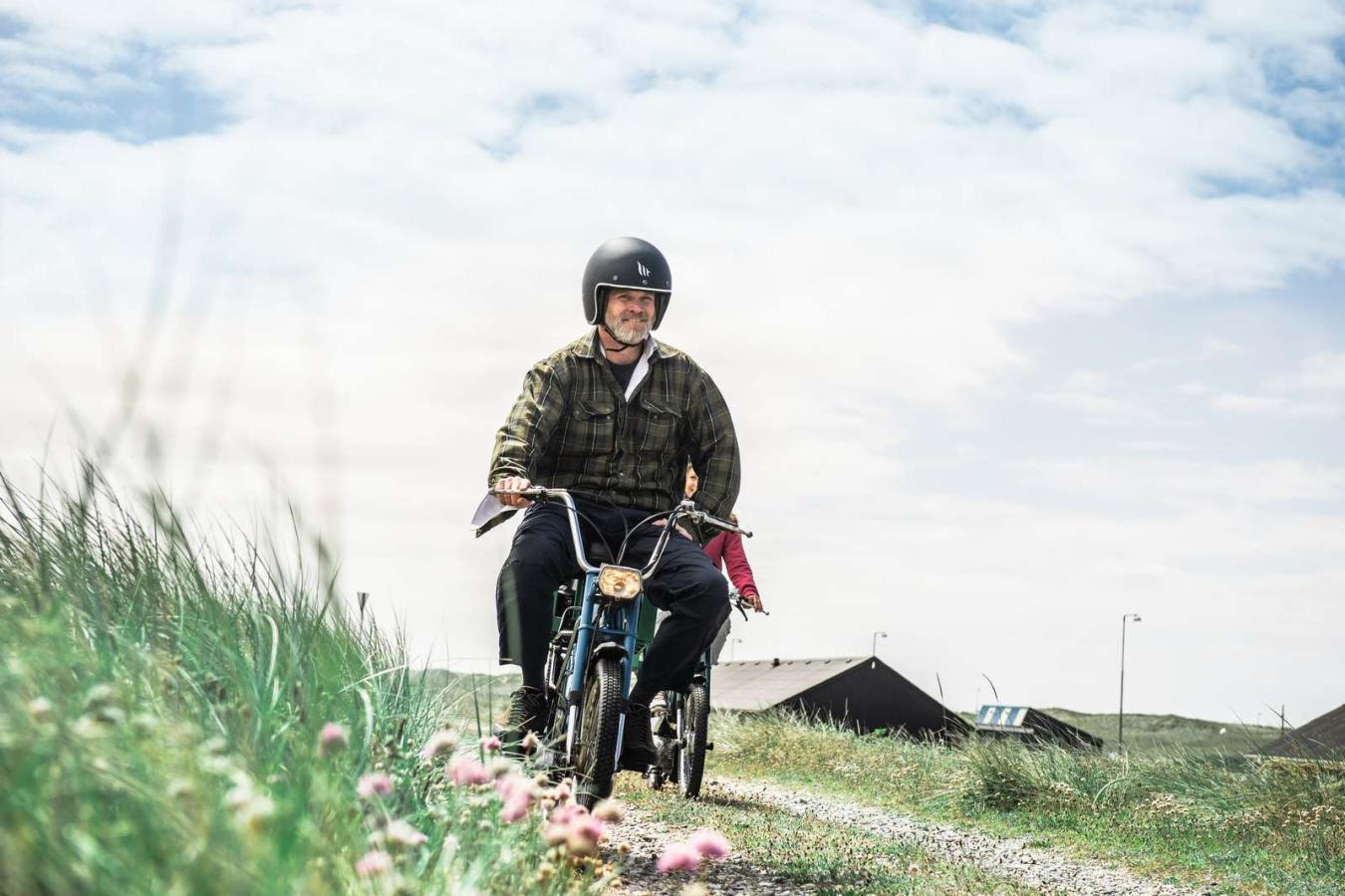 Mand på puch maxi