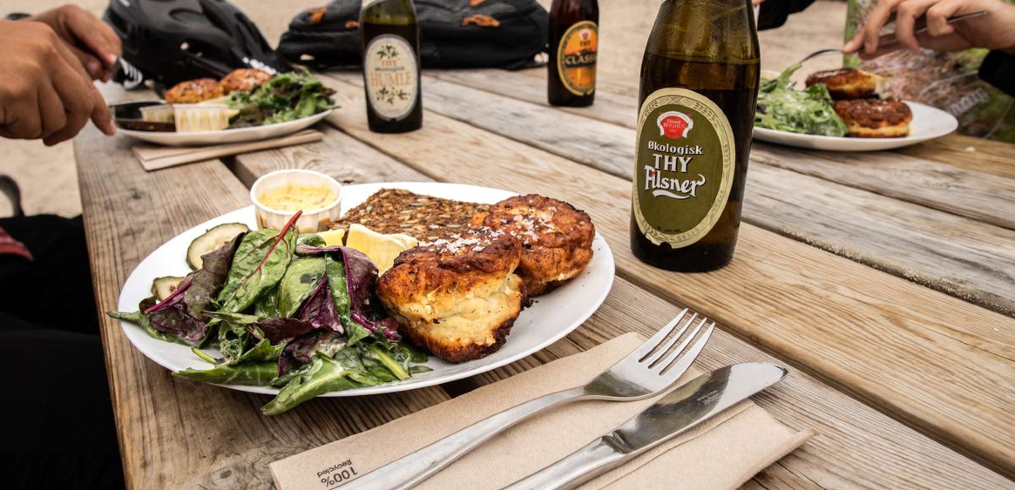 Fiskefrikadeller i Thorupstrand Fiskehus