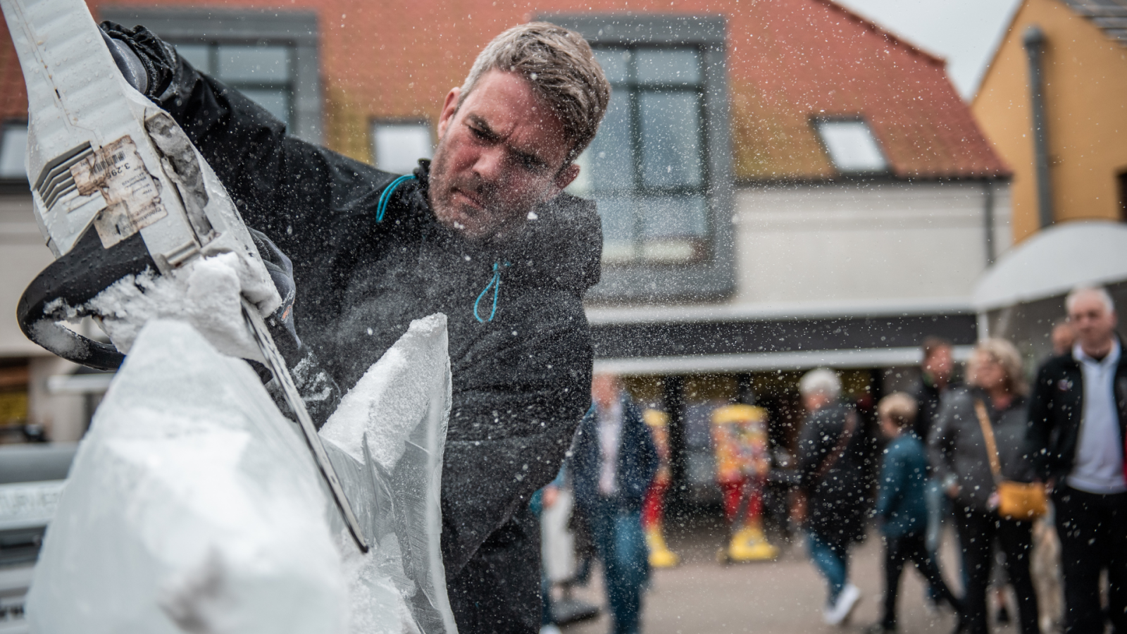 Isskulptur i Løkken