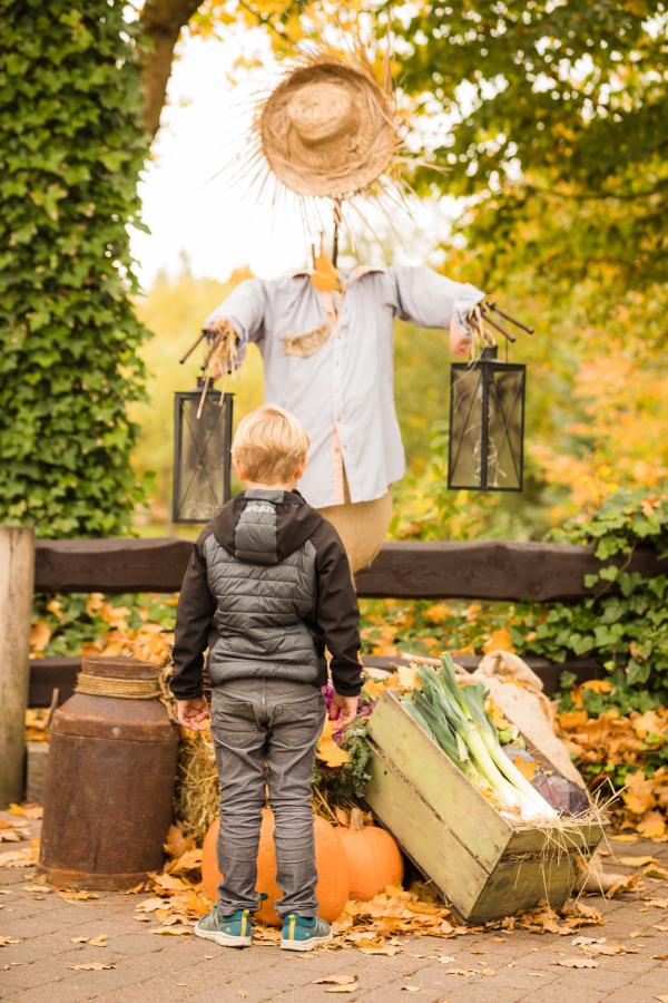 barn og fugleskræmsel