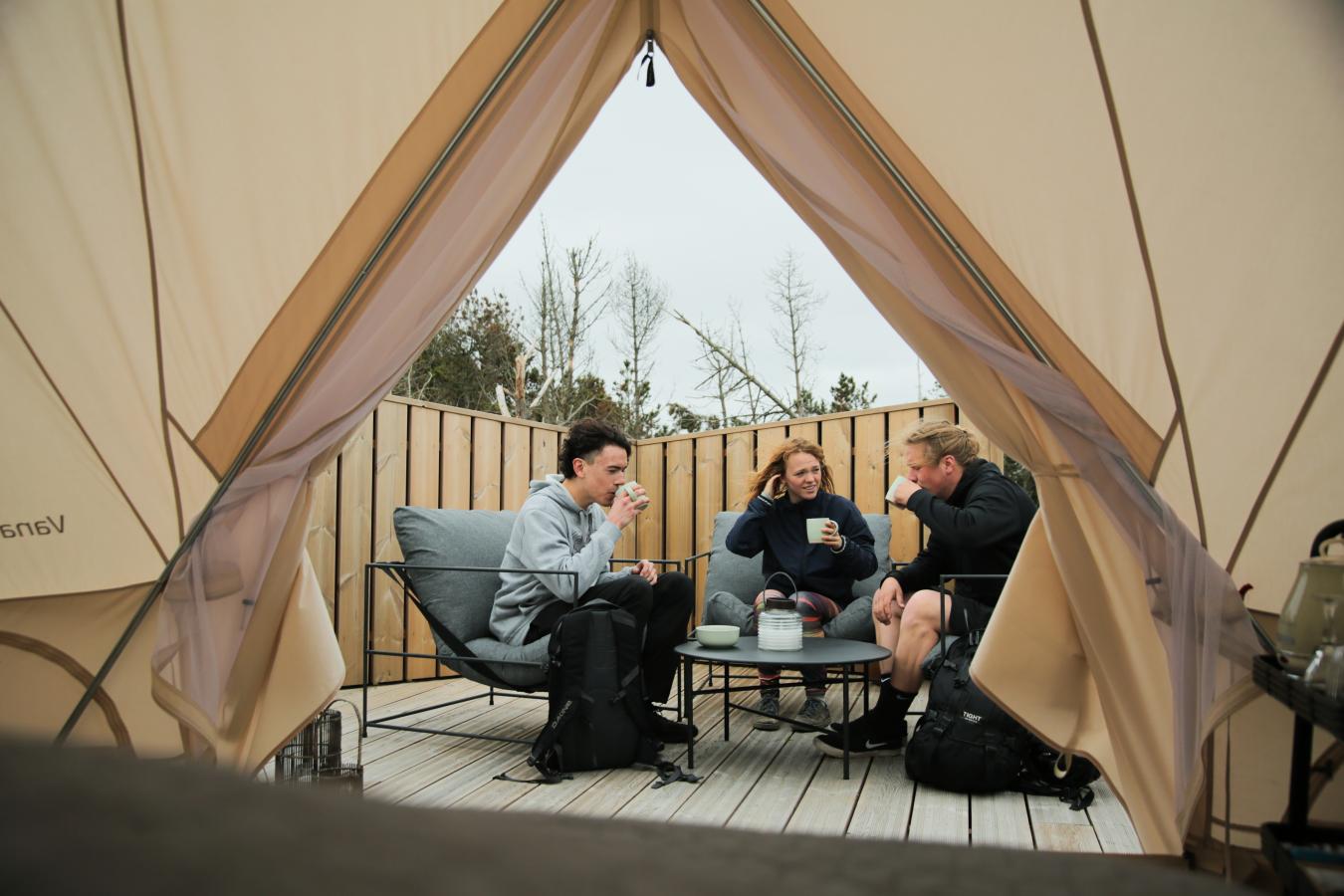 Glamping på Nystrup Camping