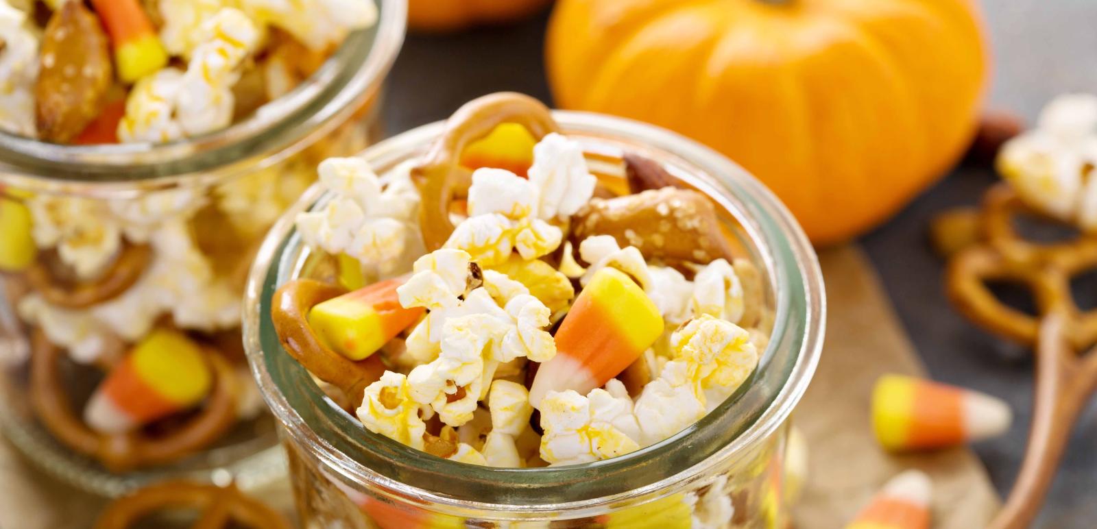 Stock, Popcorn, Slik, Halloween, Græskar