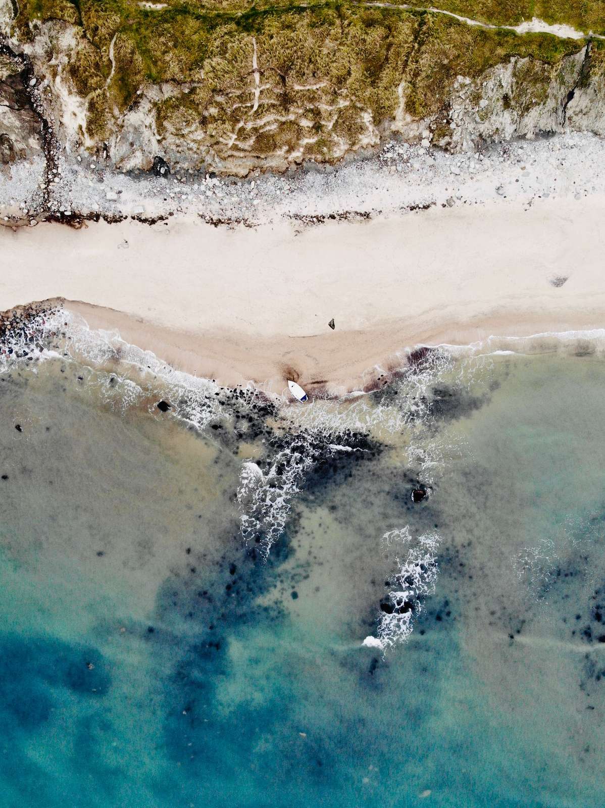 Dronefoto af Hirtshals Strand