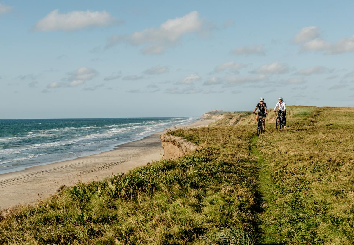 MTB ved klitterne_Rubjerg Knude Fyr