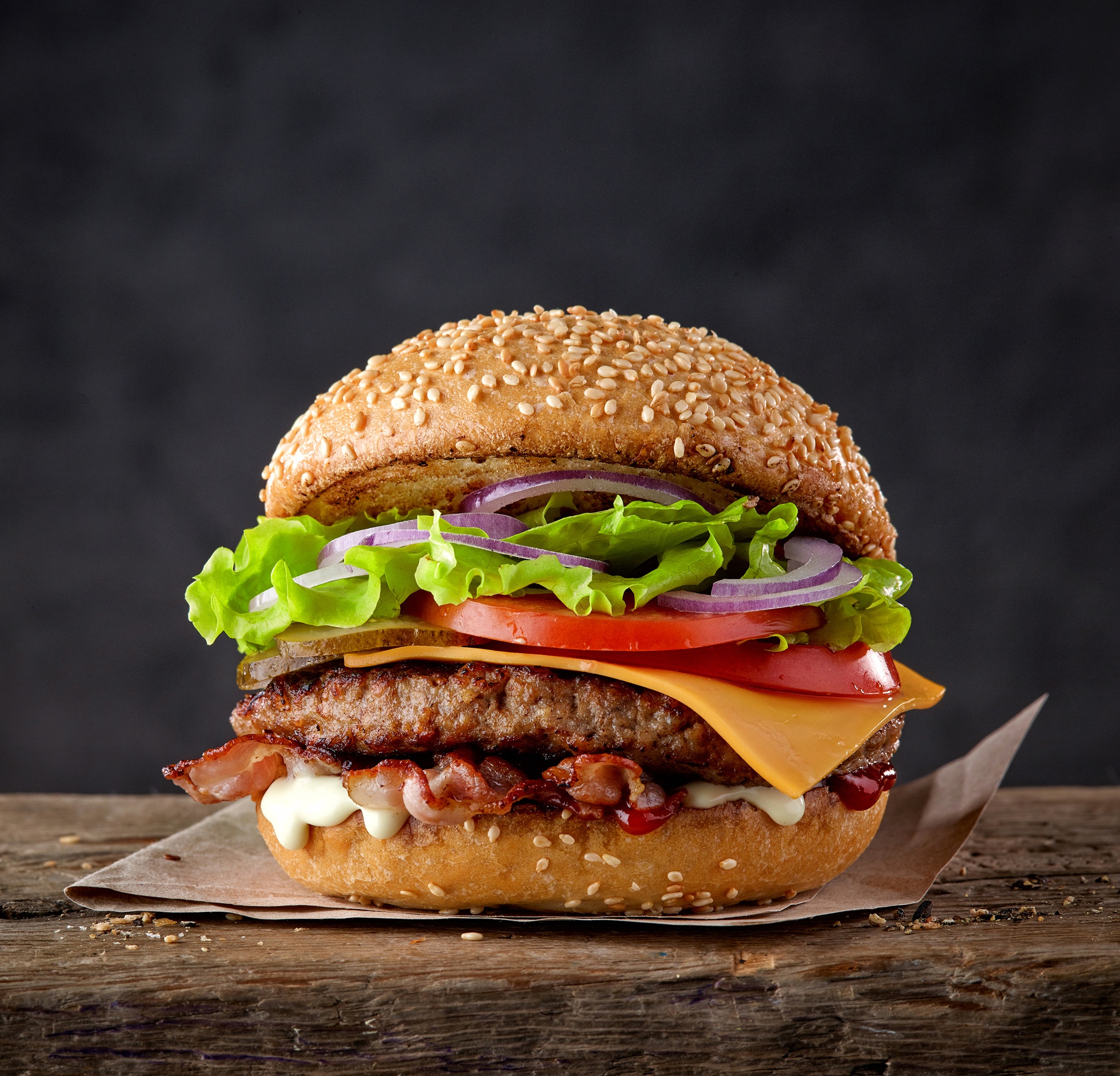 Burger stockbillede