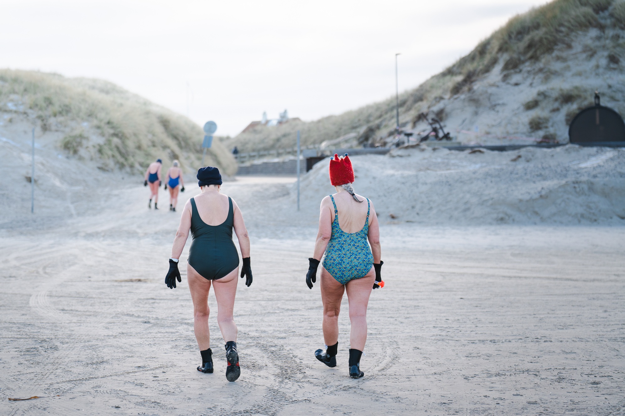 Vinterbadning i Løkken