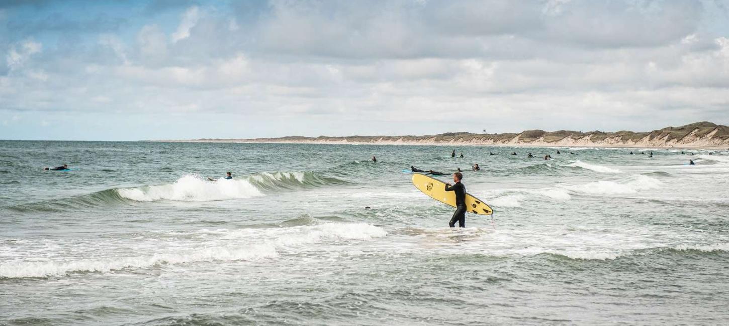 Surfere i Klitmøller