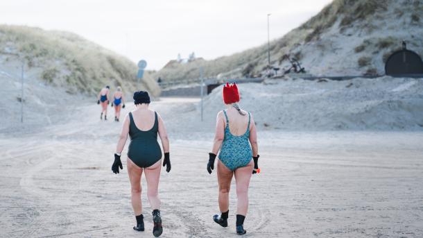 Vinterbadning i Løkken