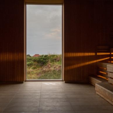 Sauna ved feriecenter slettestrand