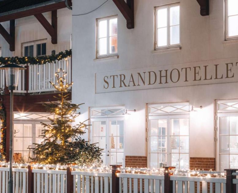 Jul ved Strandhotellet i Blokhus