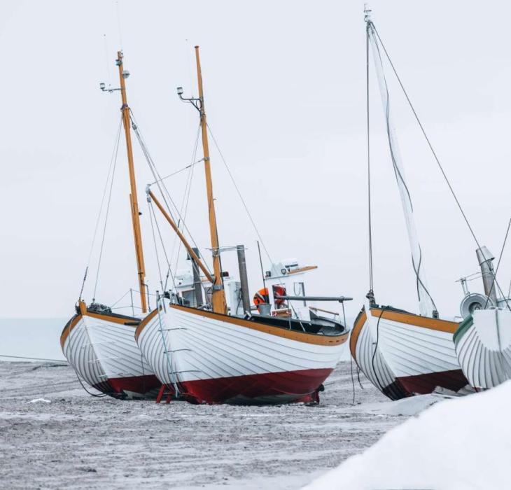 Fiskebåde i Slettestrand